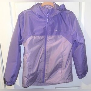 Eddie Bauer Kids Large size 14 purple hooded 3in1 jacket